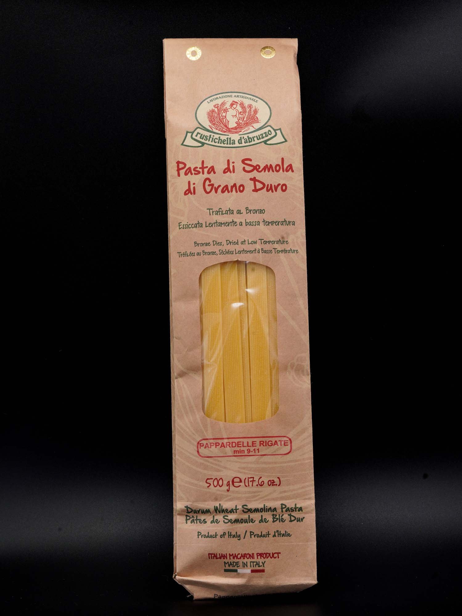 Pappardelle rigate semola di grano duro Rustichella d'Abruzzo
